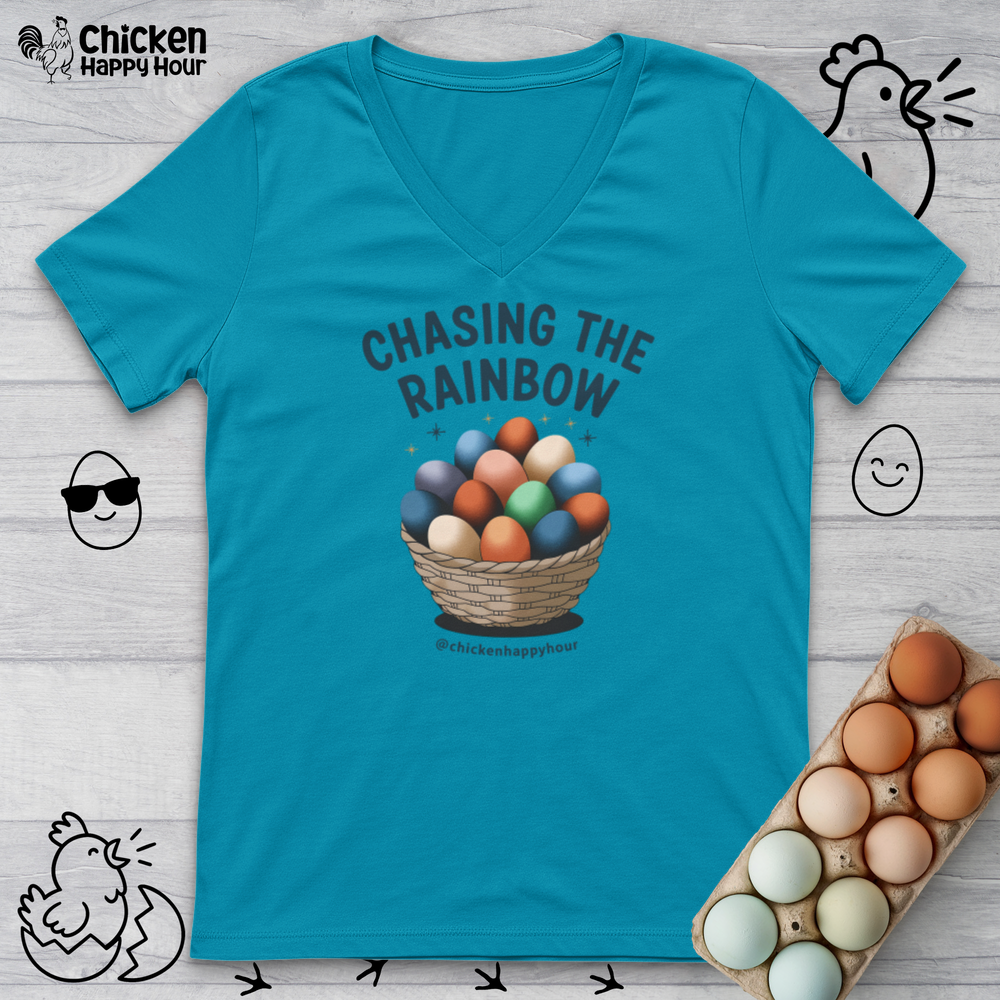 Chasing the Rainbow V-Neck Tee