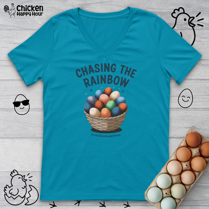 Chasing the Rainbow V-Neck Tee