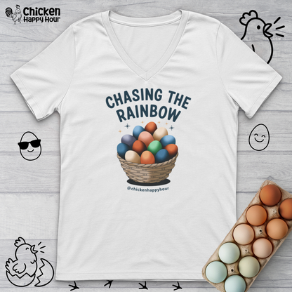 Chasing the Rainbow V-Neck Tee