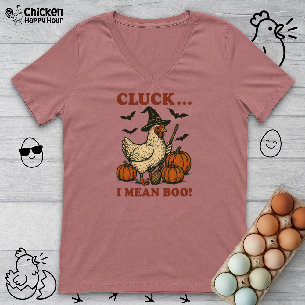 Cluck I Mean Boo! V-Neck Tee