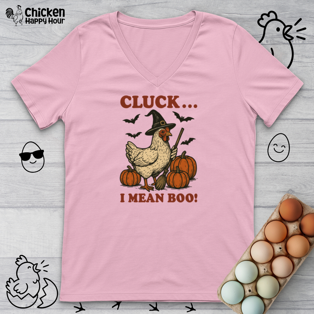 Cluck I Mean Boo! V-Neck Tee