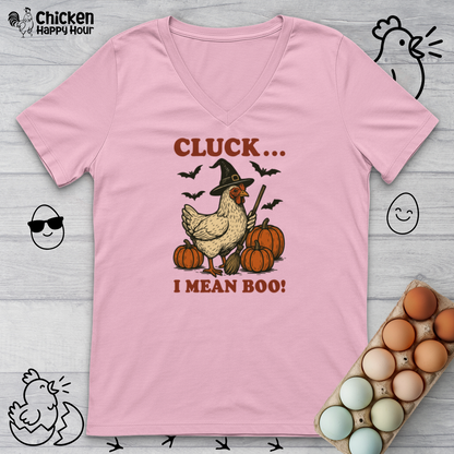 Cluck I Mean Boo! V-Neck Tee
