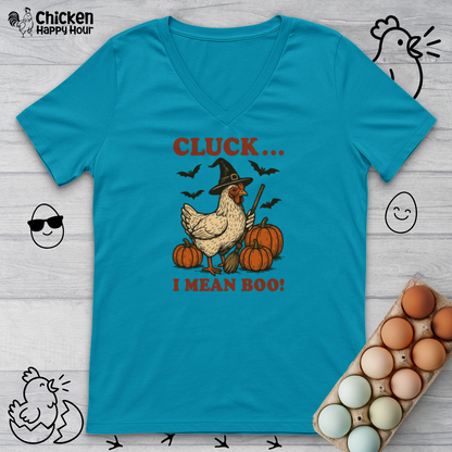 Cluck I Mean Boo! V-Neck Tee