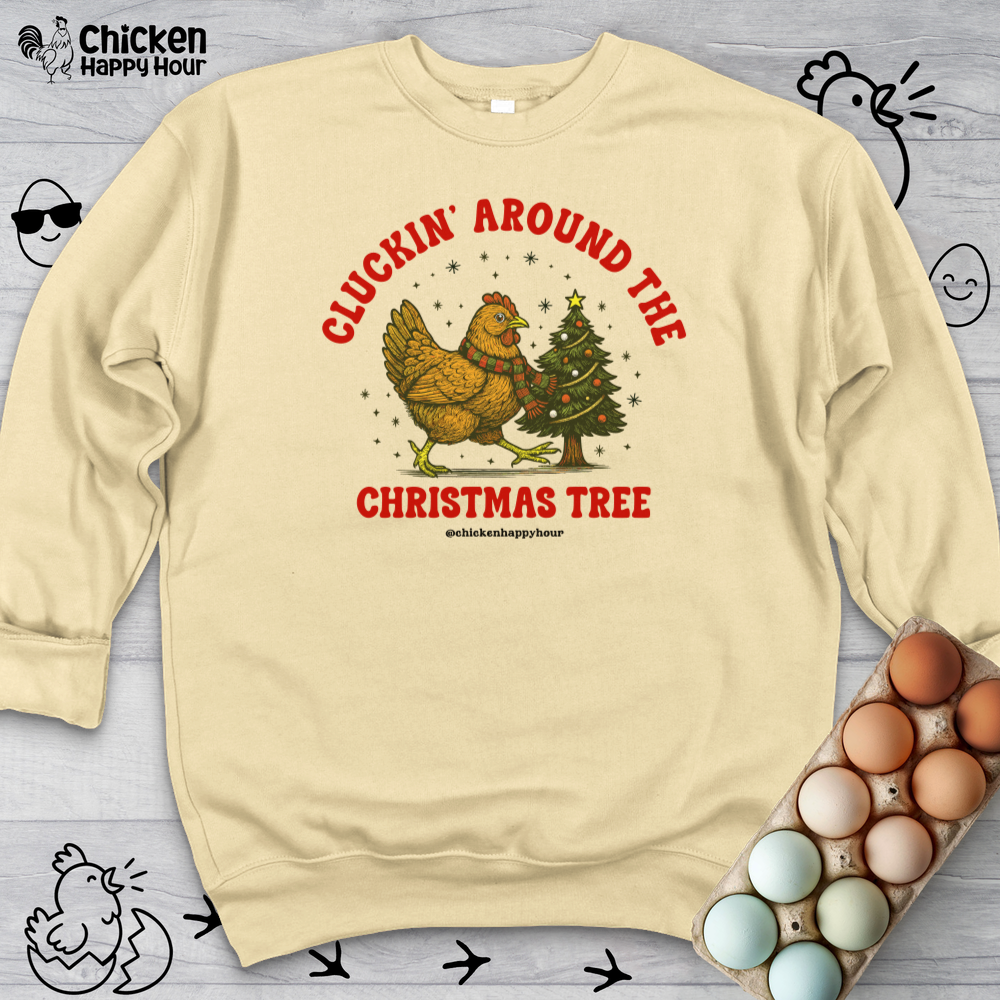 Cluckin' Around The Christmas Tree Sweatshirt
