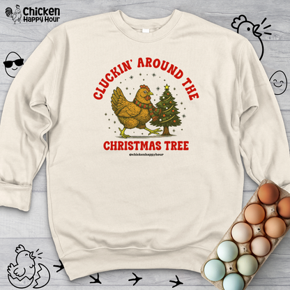 Cluckin' Around The Christmas Tree Sweatshirt