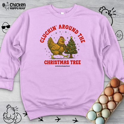 Cluckin' Around The Christmas Tree Sweatshirt