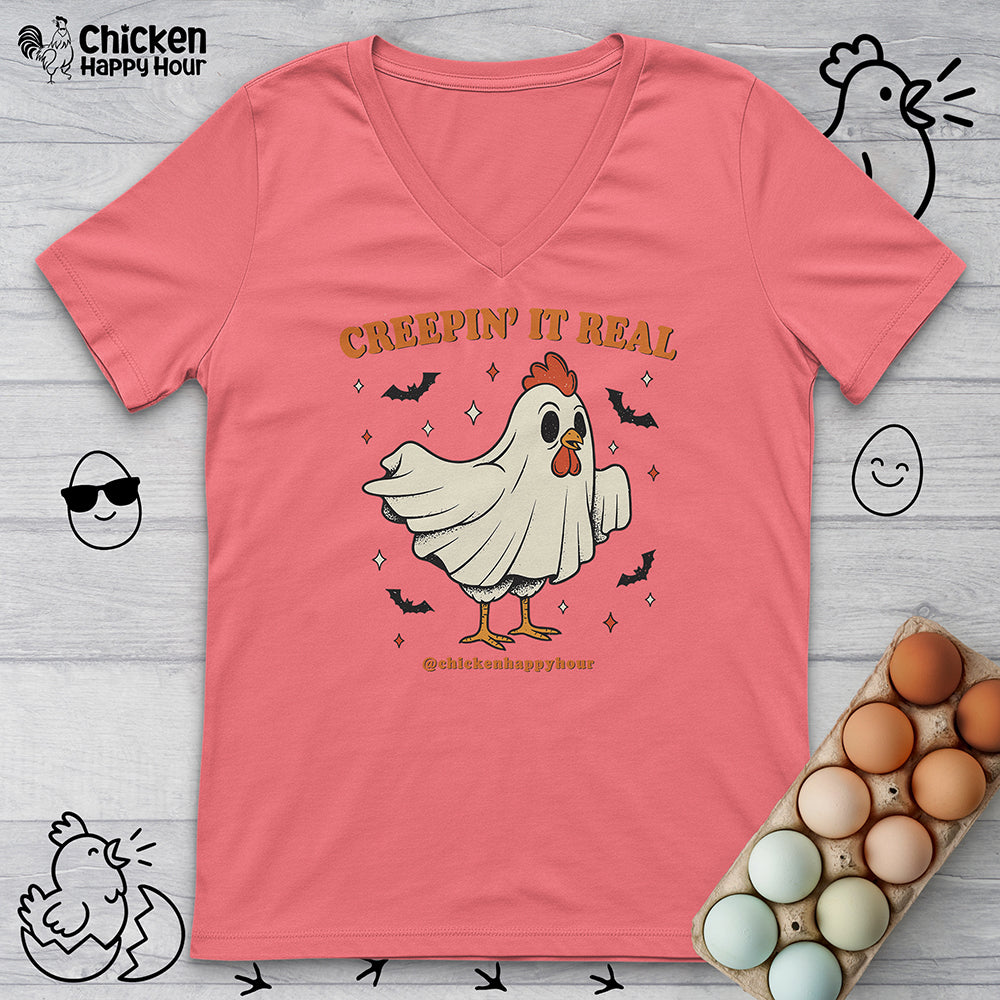 Creepin' It Real V-Neck Tee