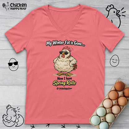 My Winter Fat Is Gone V-Neck Tee