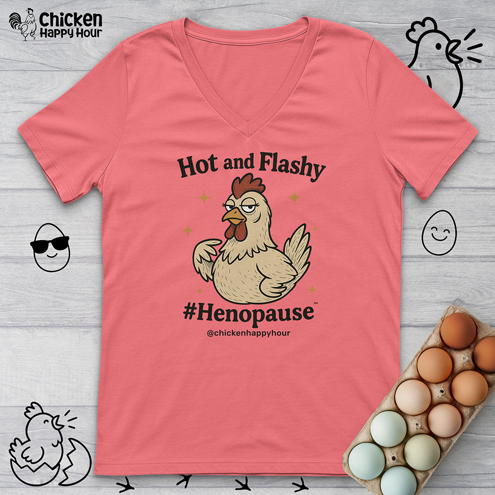 Hot and Flashy V-Neck Tee