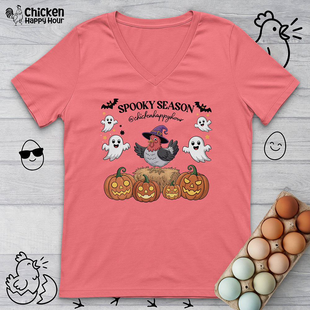 Spooky Season V-Neck Tee