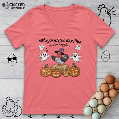 Spooky Season V-Neck Tee