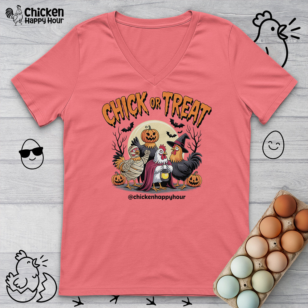 Chick or Treat 03 V-Neck Tee