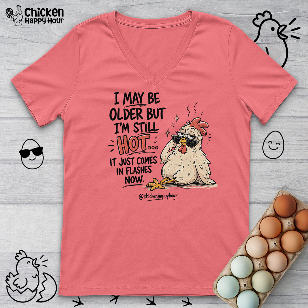I May be Older V-Neck Tee