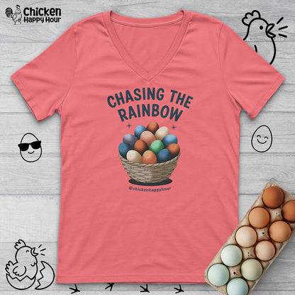 Chasing the Rainbow V-Neck Tee