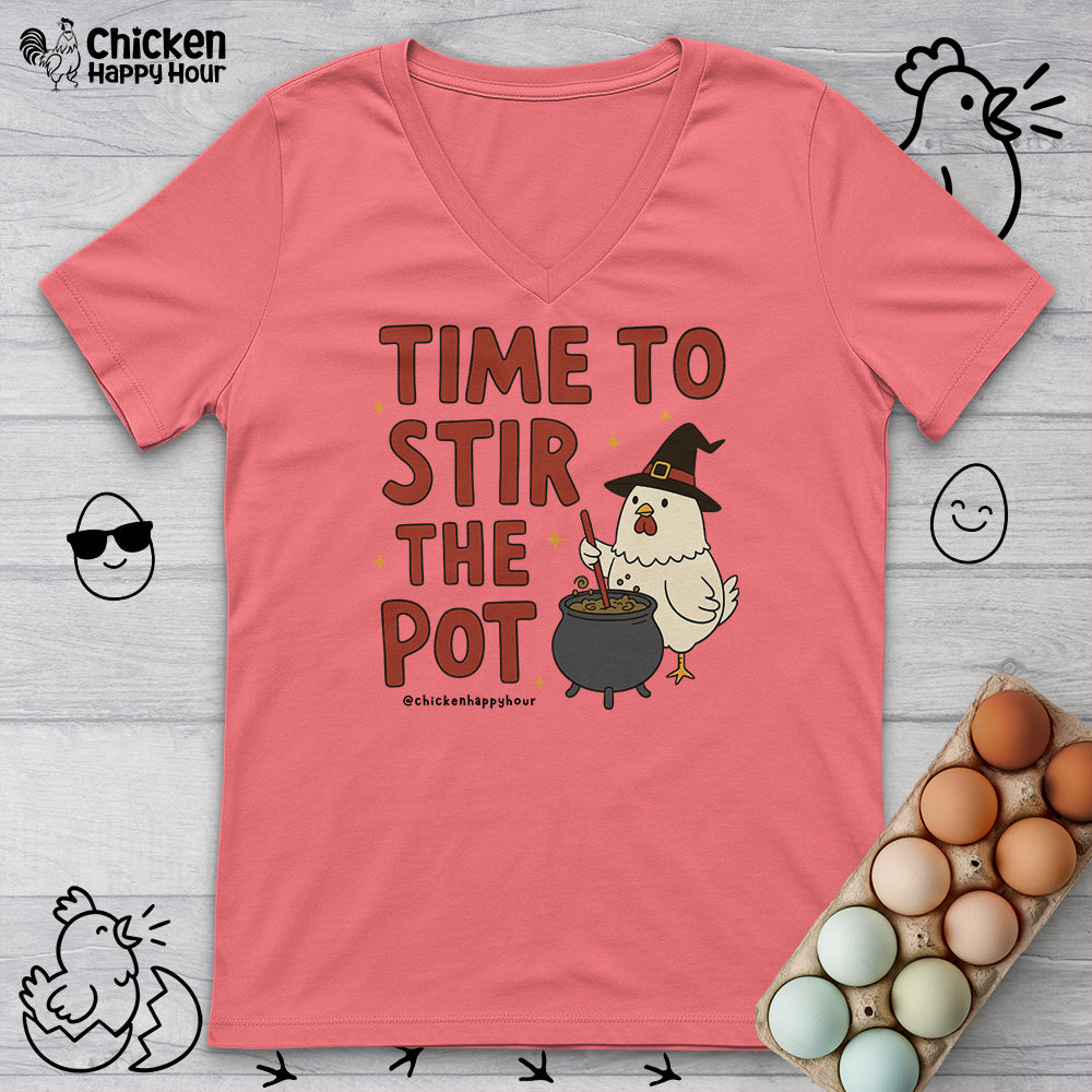 Time To Stir the Pot V-Neck Tee