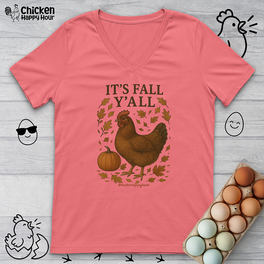 It's fall Y'all V-Neck Tee