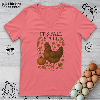 It's fall Y'all V-Neck Tee