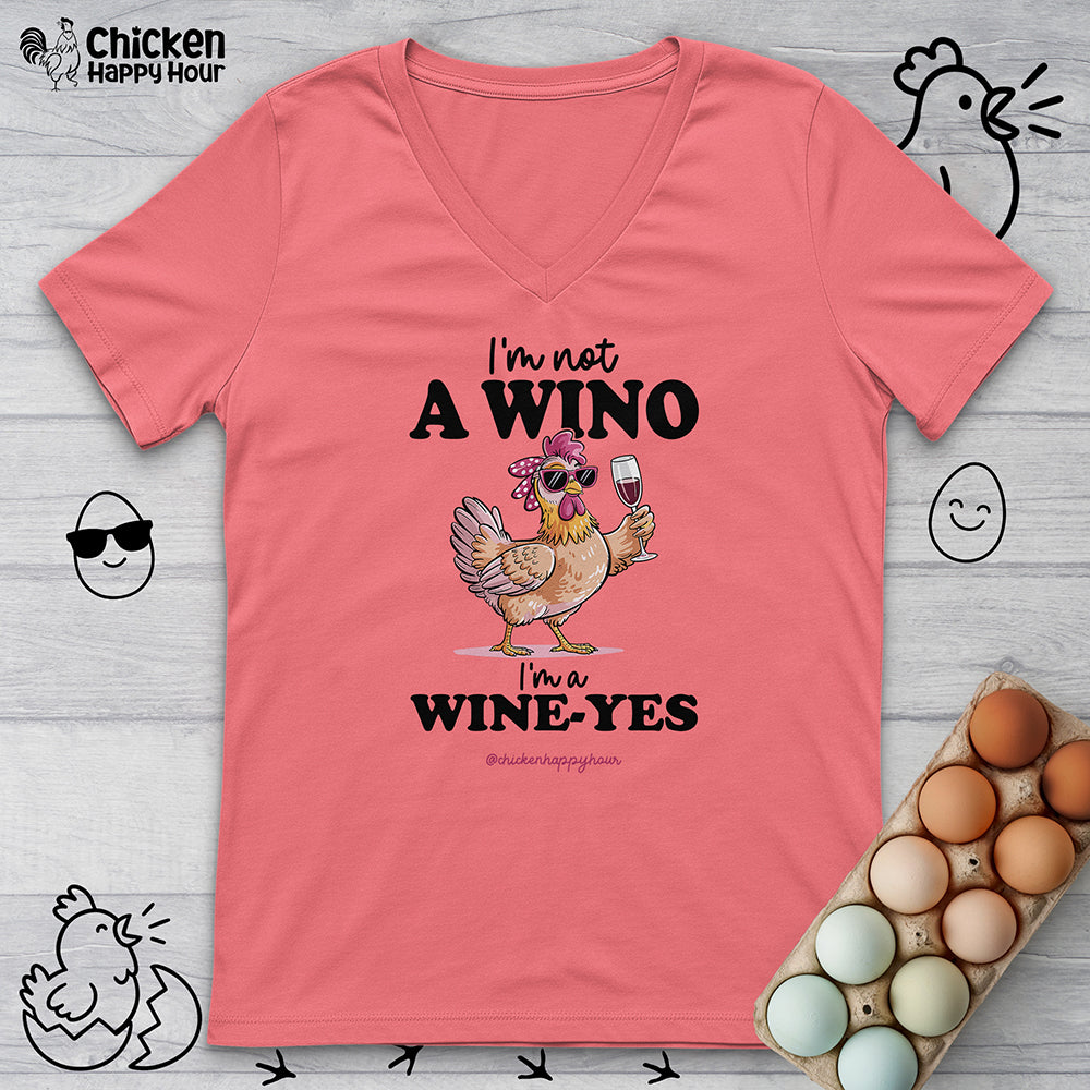I'm Not a Wino V-Neck Tee