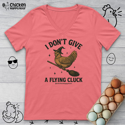 I Don't Give a Flying Cluck V-Neck Tee