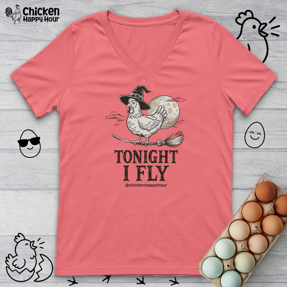 Tonight I Fly V-Neck Tee