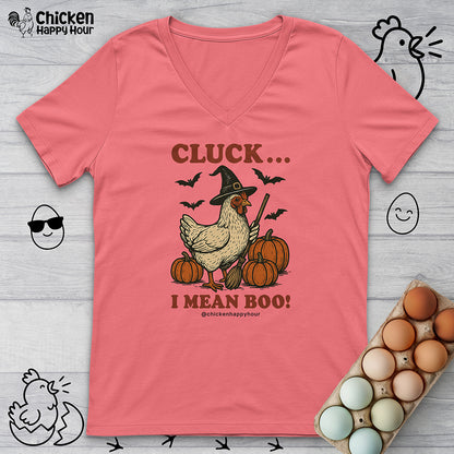 Cluck I Mean Boo! V-Neck Tee