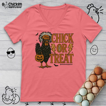 Chick or Treat 02 V-Neck Tee