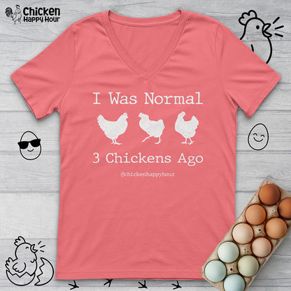 I Was Normal V-Neck Tee