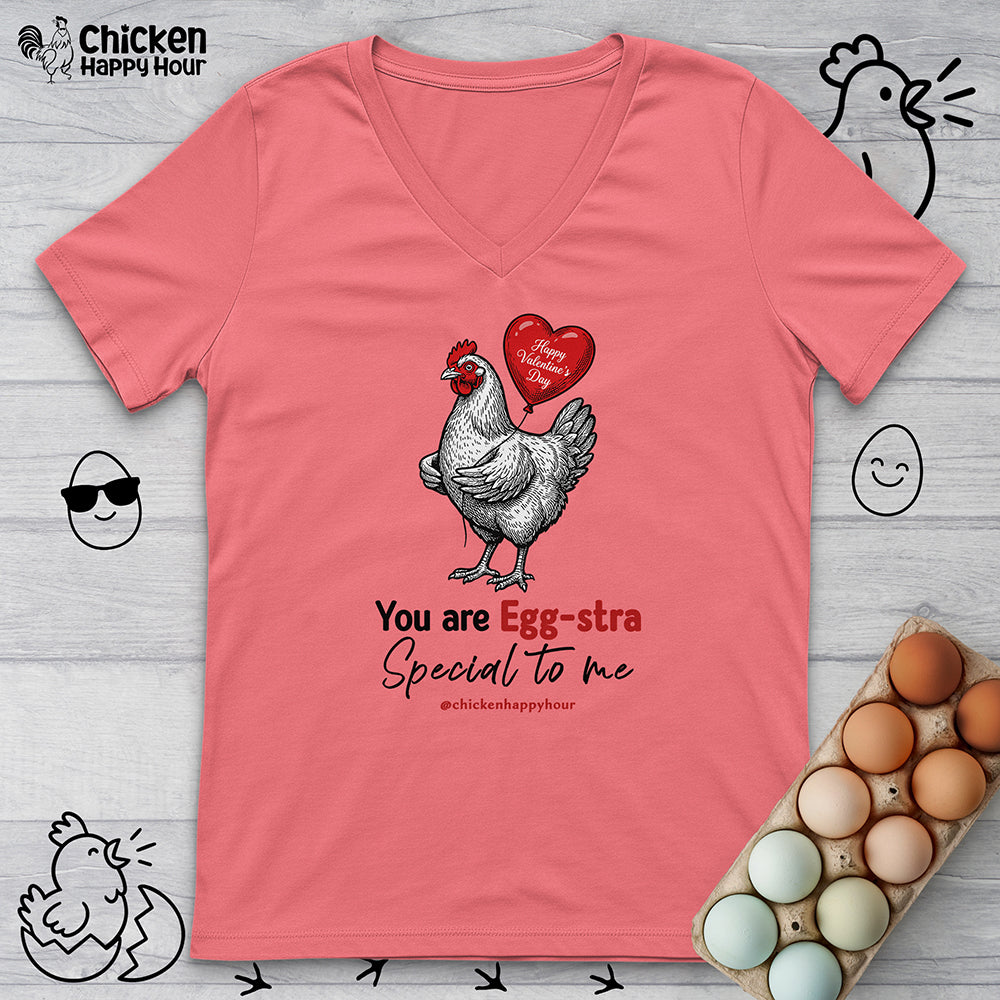 You Are Egg-Stra Special to Me V-Neck Tee