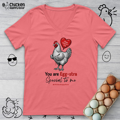 You Are Egg-Stra Special to Me V-Neck Tee