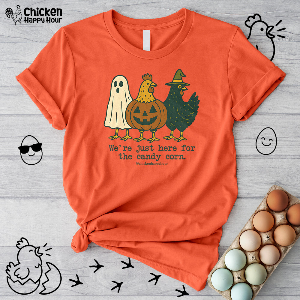 We're Just Here For the Candy Corn Unisex Tee