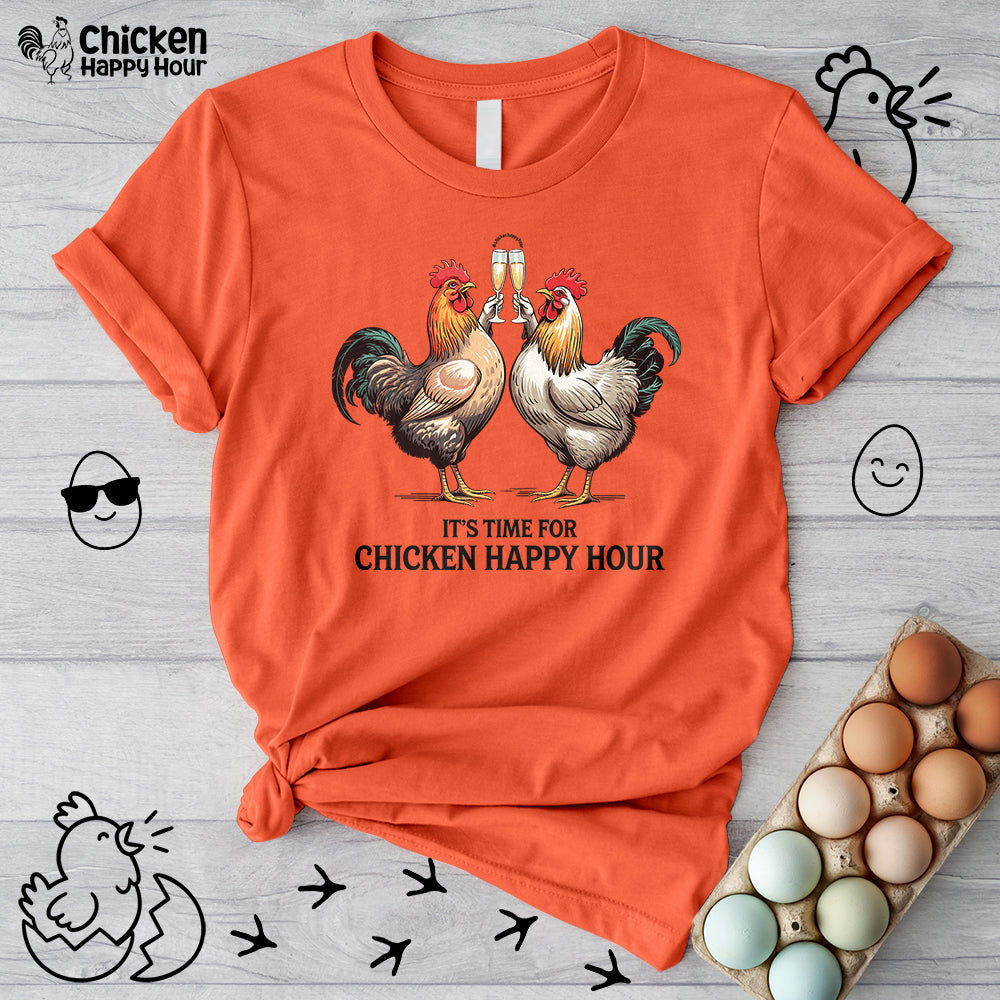 It’s Time For Chicken Happy Hour Unisex Tee