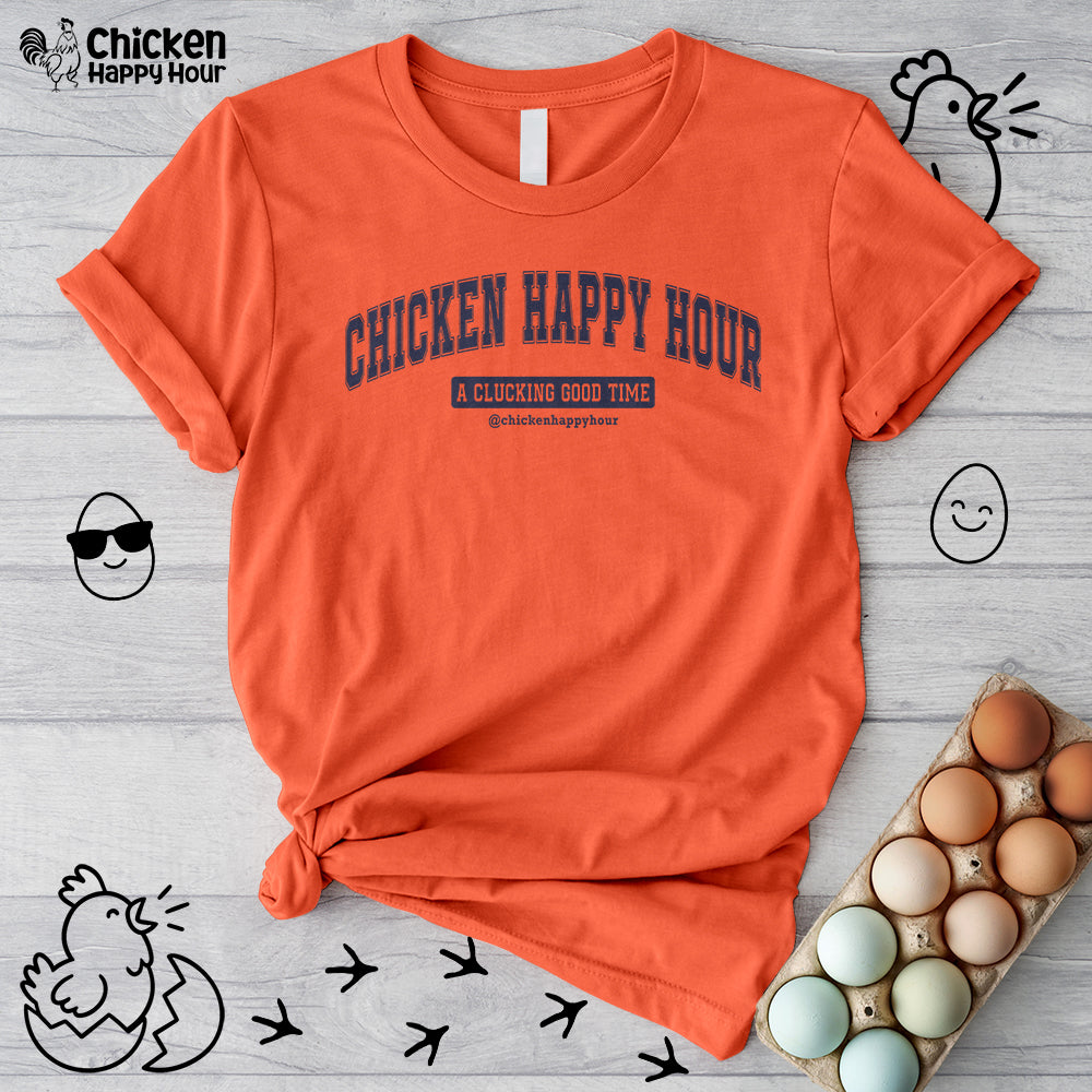 Chicken Happy Hour A Clucking Good Time Unisex Tee