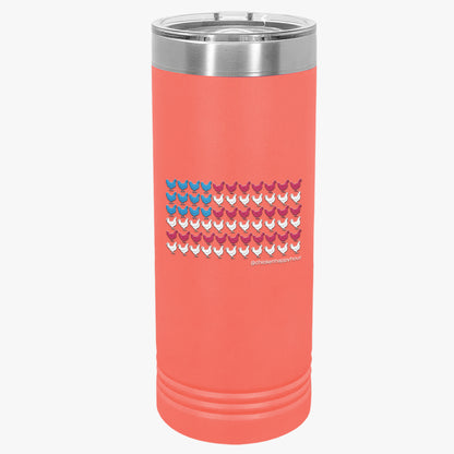 American Flag Tumbler