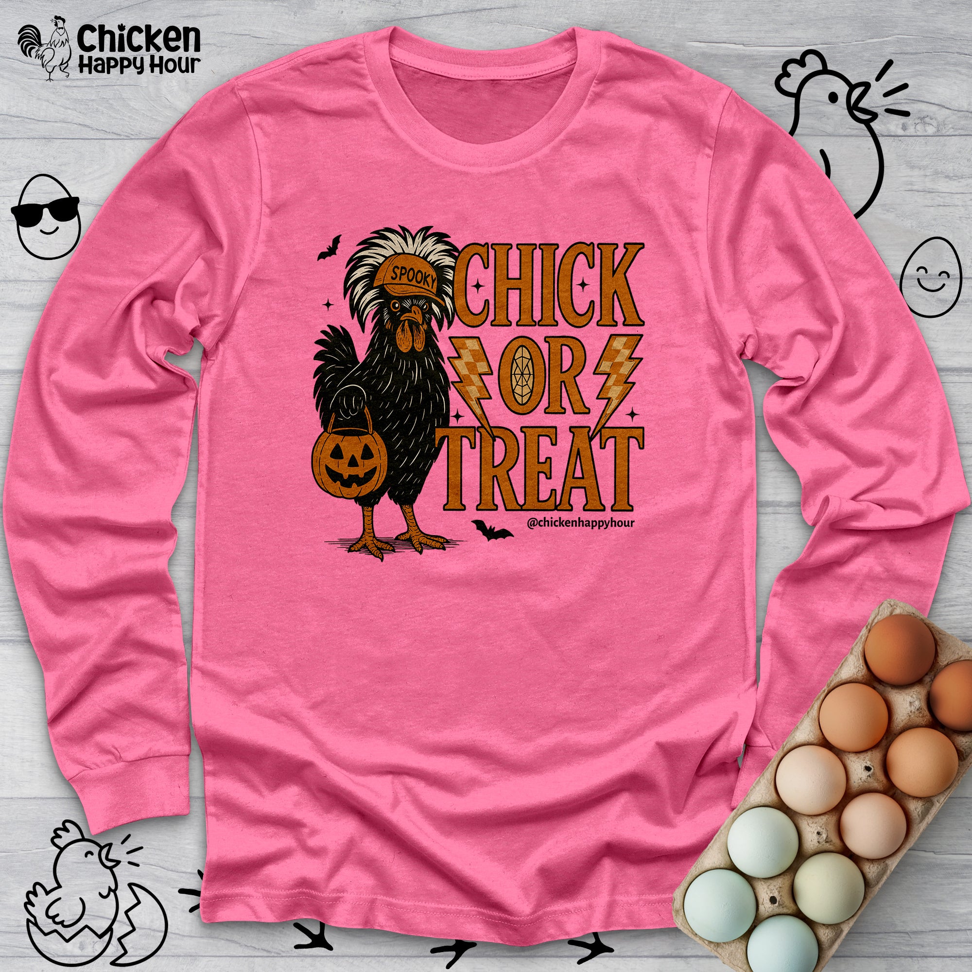 Chick Or Treat Long Sleeve