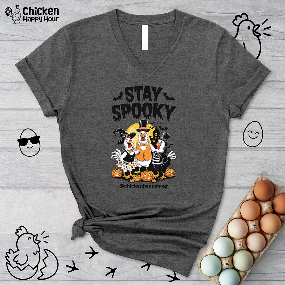 Stay Spooky V-Neck Tee