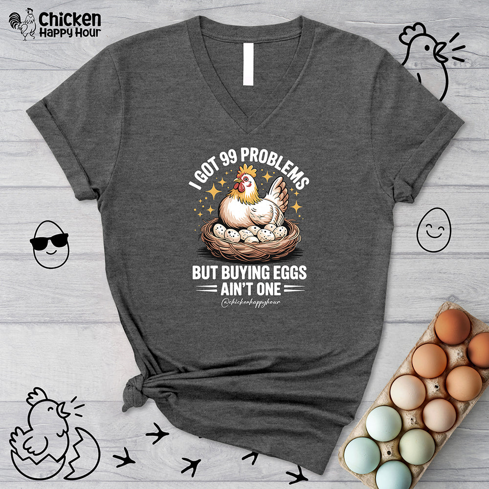 Buying Eggs V-Neck Tee