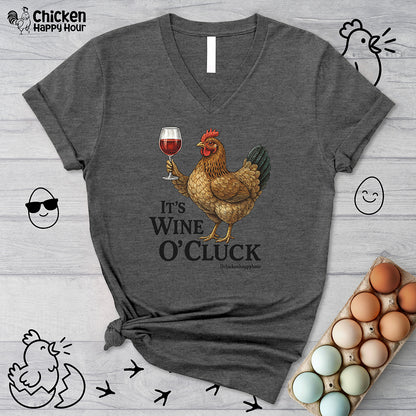 It’s Wine O’ Cluck V-Neck Tee