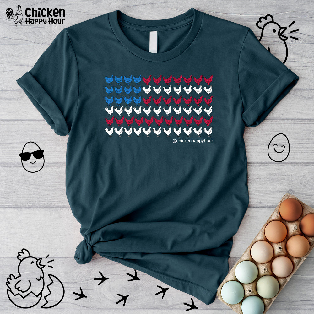 4th of July Chicken Unisex Tee
