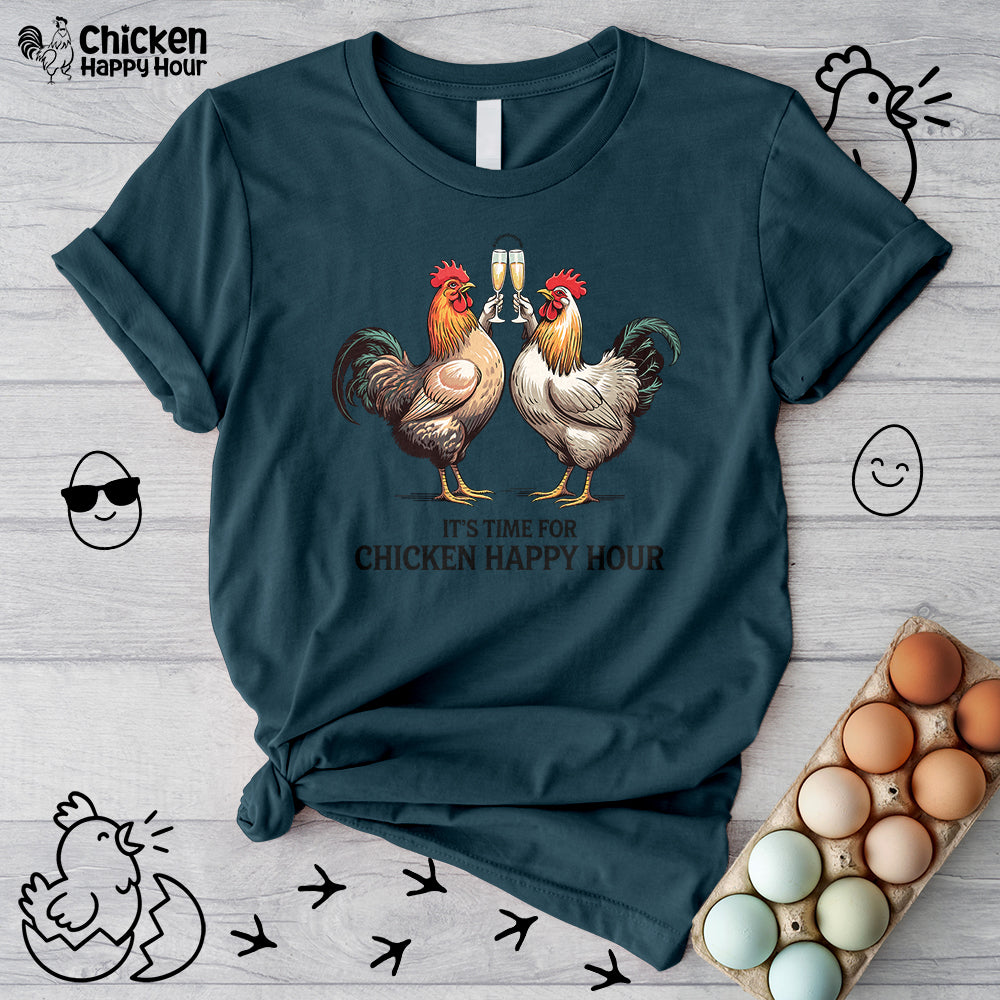 It’s Time For Chicken Happy Hour Unisex Tee