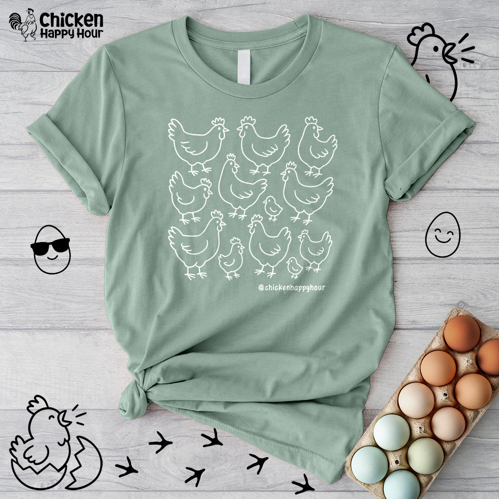 Chickens Unisex Tee