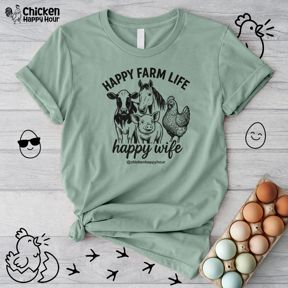 Happy Farm Life Happy Wife 01 Unisex Tee