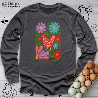 Chicken Blooms Long Sleeve