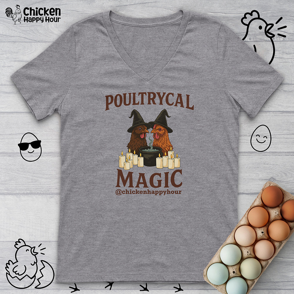 Poultrycal Magic V-Neck Tee
