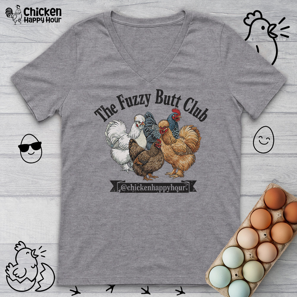 The Fuzzy Butt Club V-Neck Tee