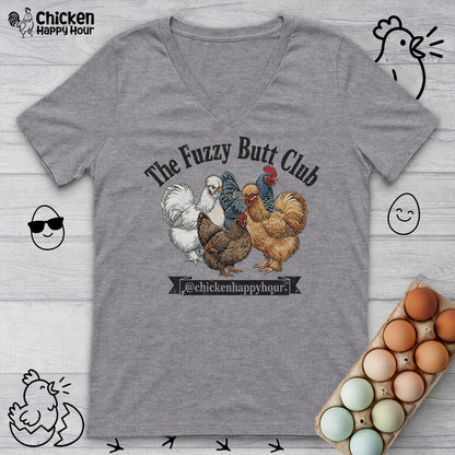 The Fuzzy Butt Club V-Neck Tee