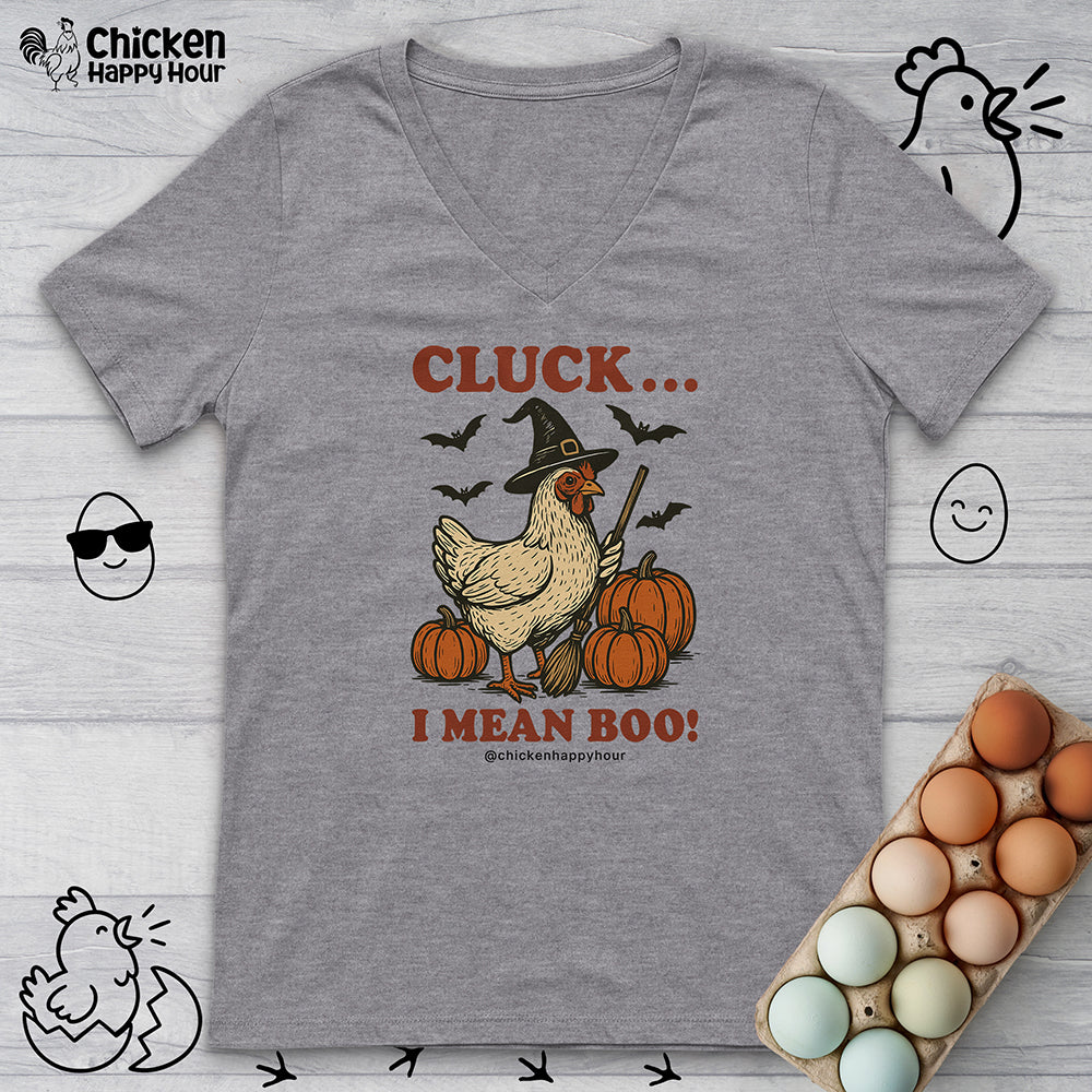 Cluck I Mean Boo! V-Neck Tee