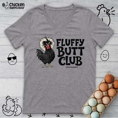 Fluffy Butt Club V-Neck Tee