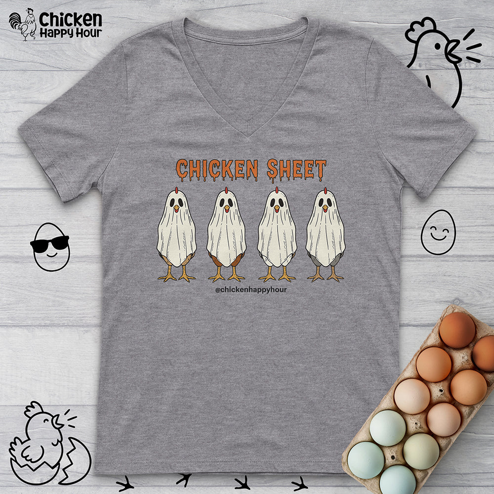 Chicken Sheet V-Neck Tee