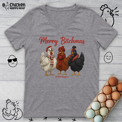 Merry Bitchmas V-Neck Tee