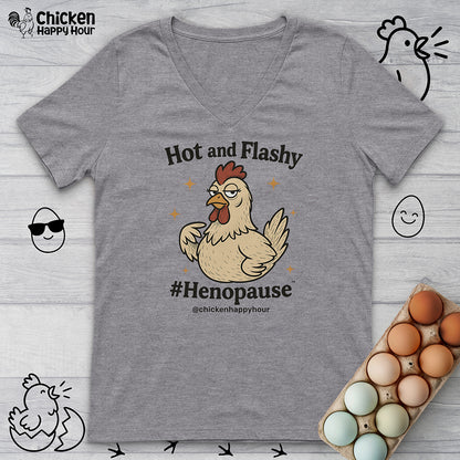 Hot and Flashy V-Neck Tee